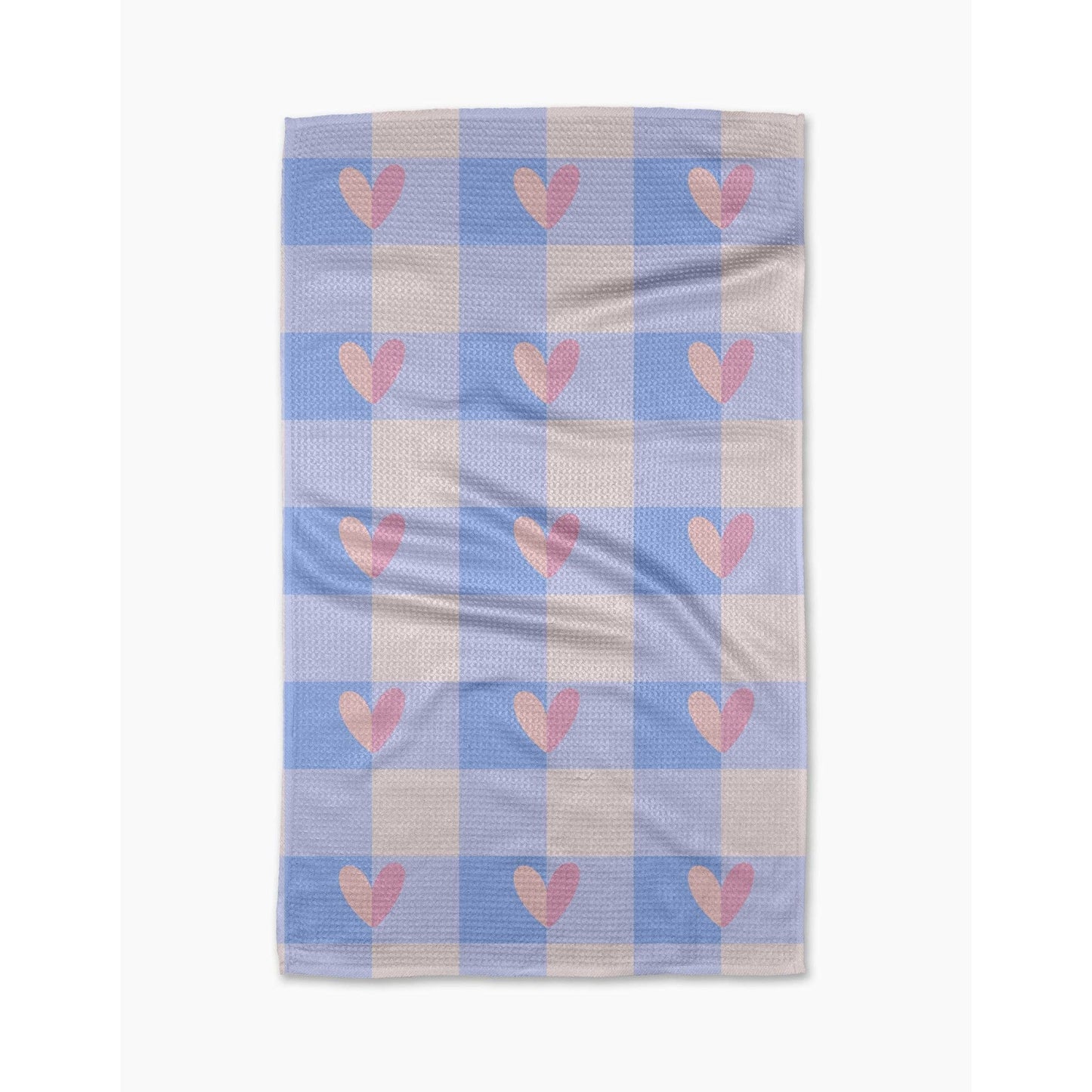 Pastel Picnic Hearts Geometry Tea Towel