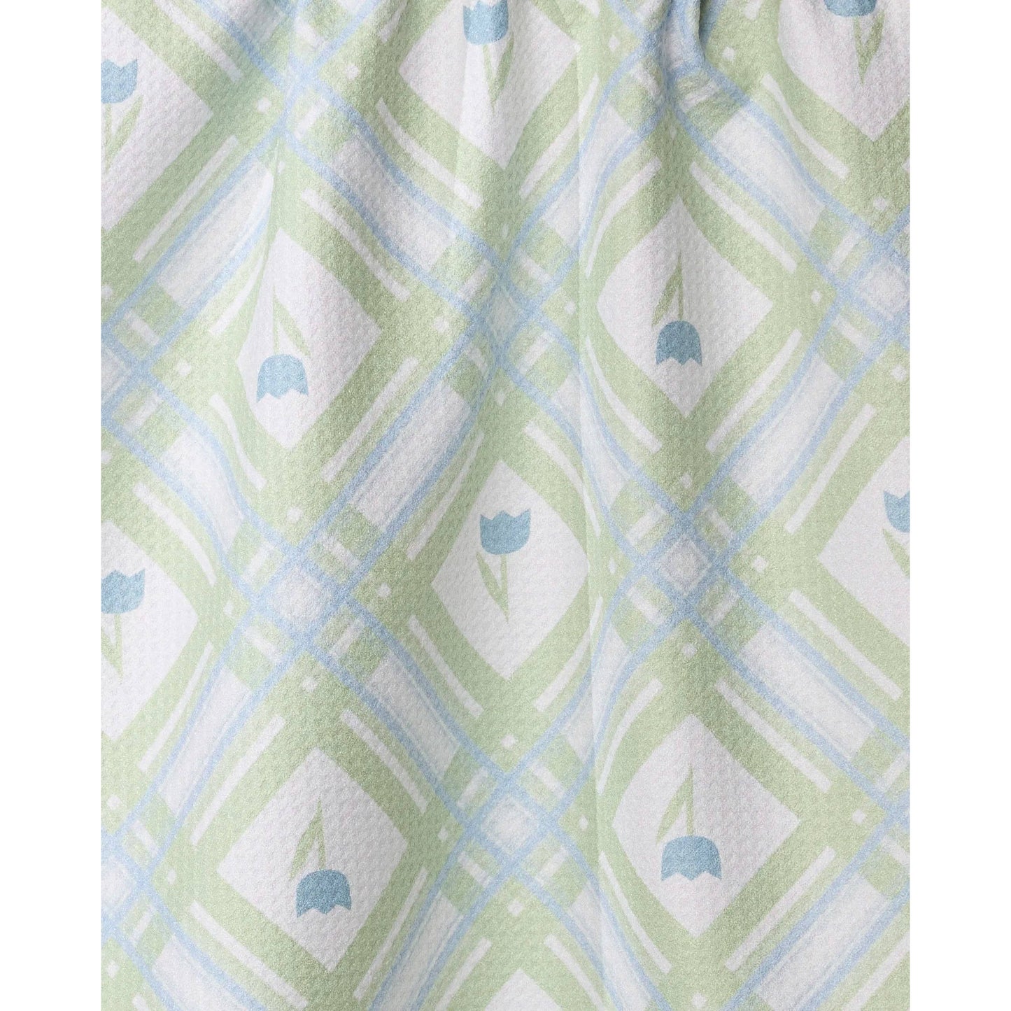Tulip Lattice Geometry Tea Towel