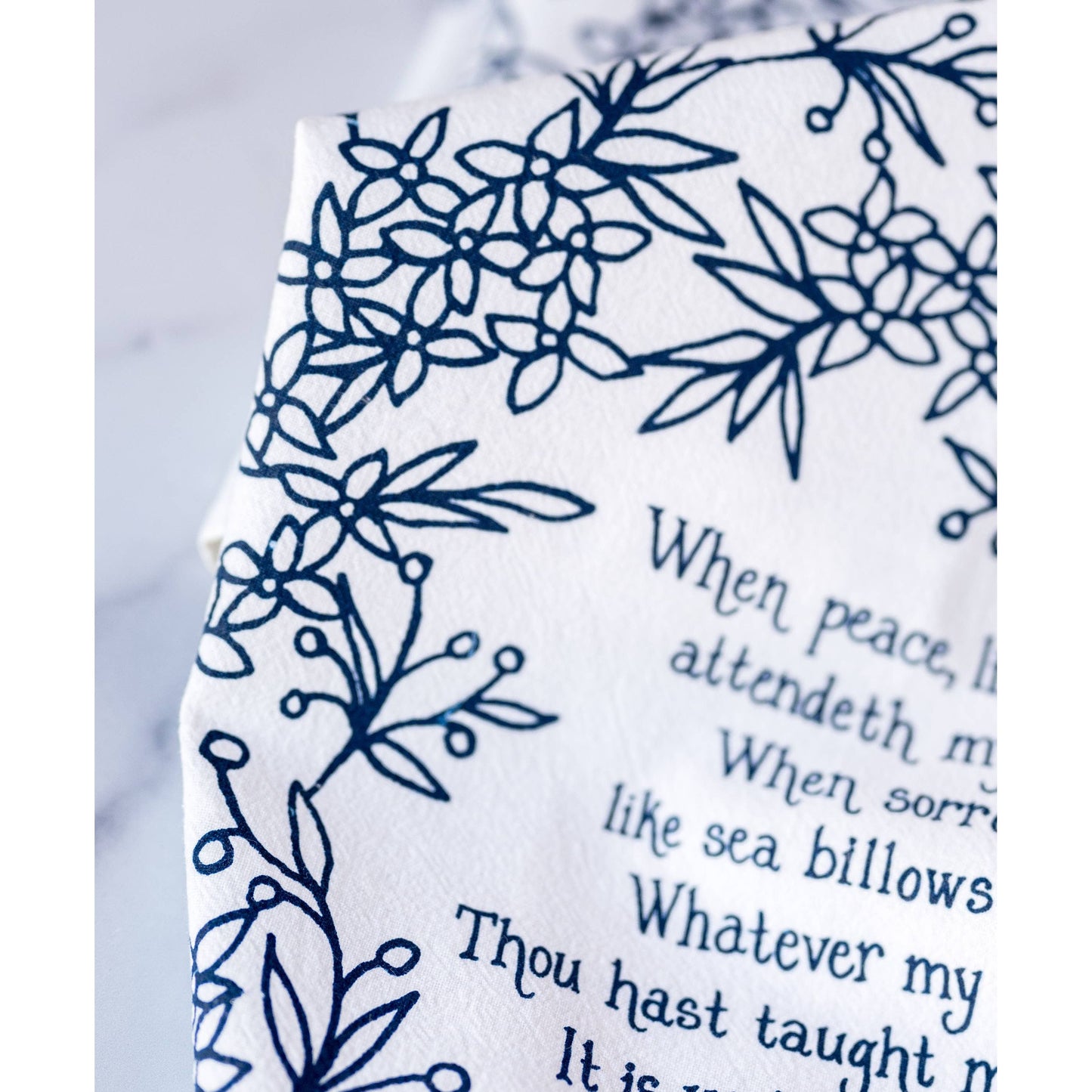 It Is Well With My Soul Hymn Tea Towel – 24"x20"
