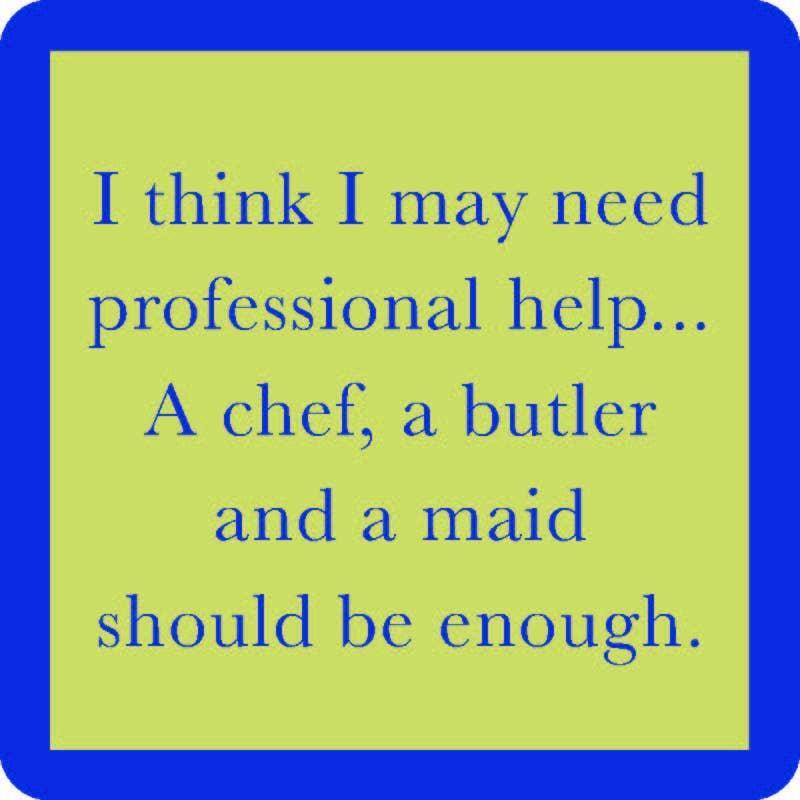 Professional Help Coaster | Funny Party Gift | Home Bar Decor