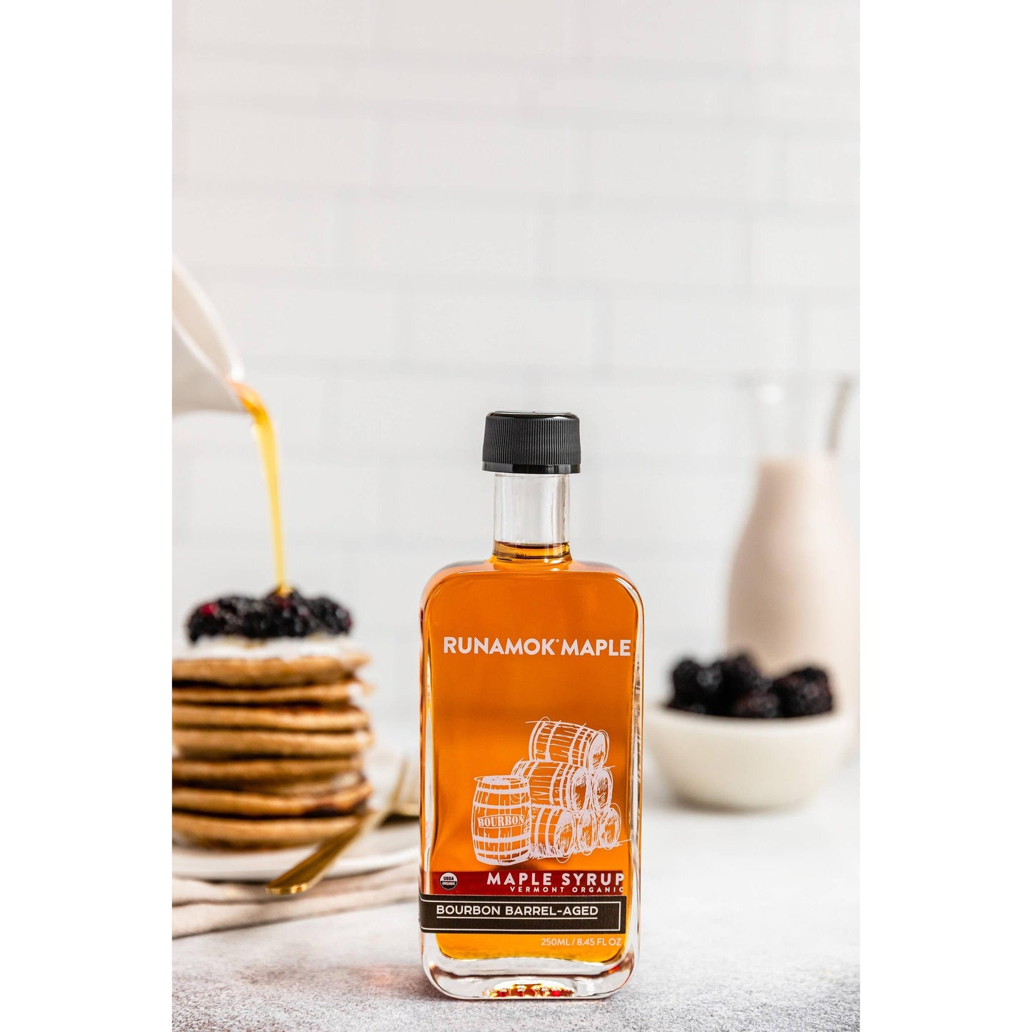 Bourbon Barrel-Aged Organic Vermont Maple Syrup