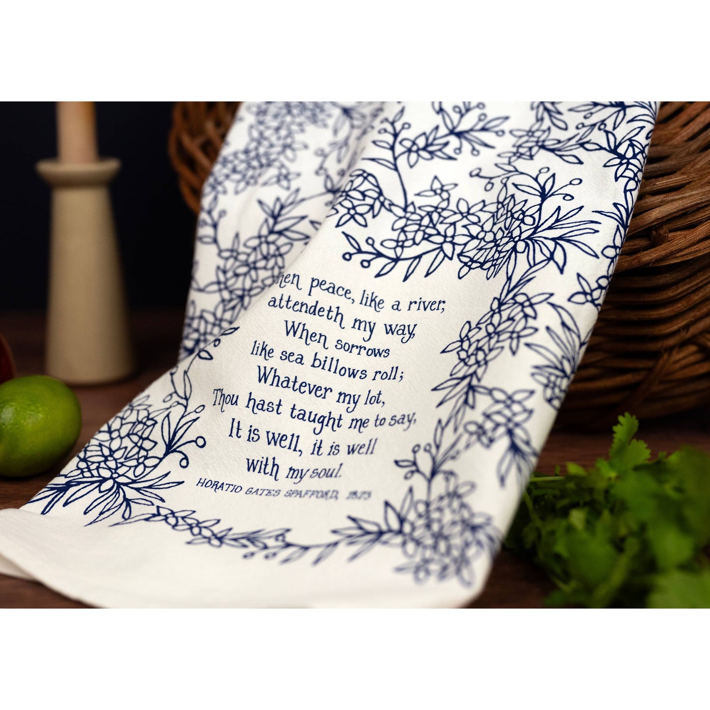 It Is Well With My Soul Hymn Tea Towel – 24"x20"