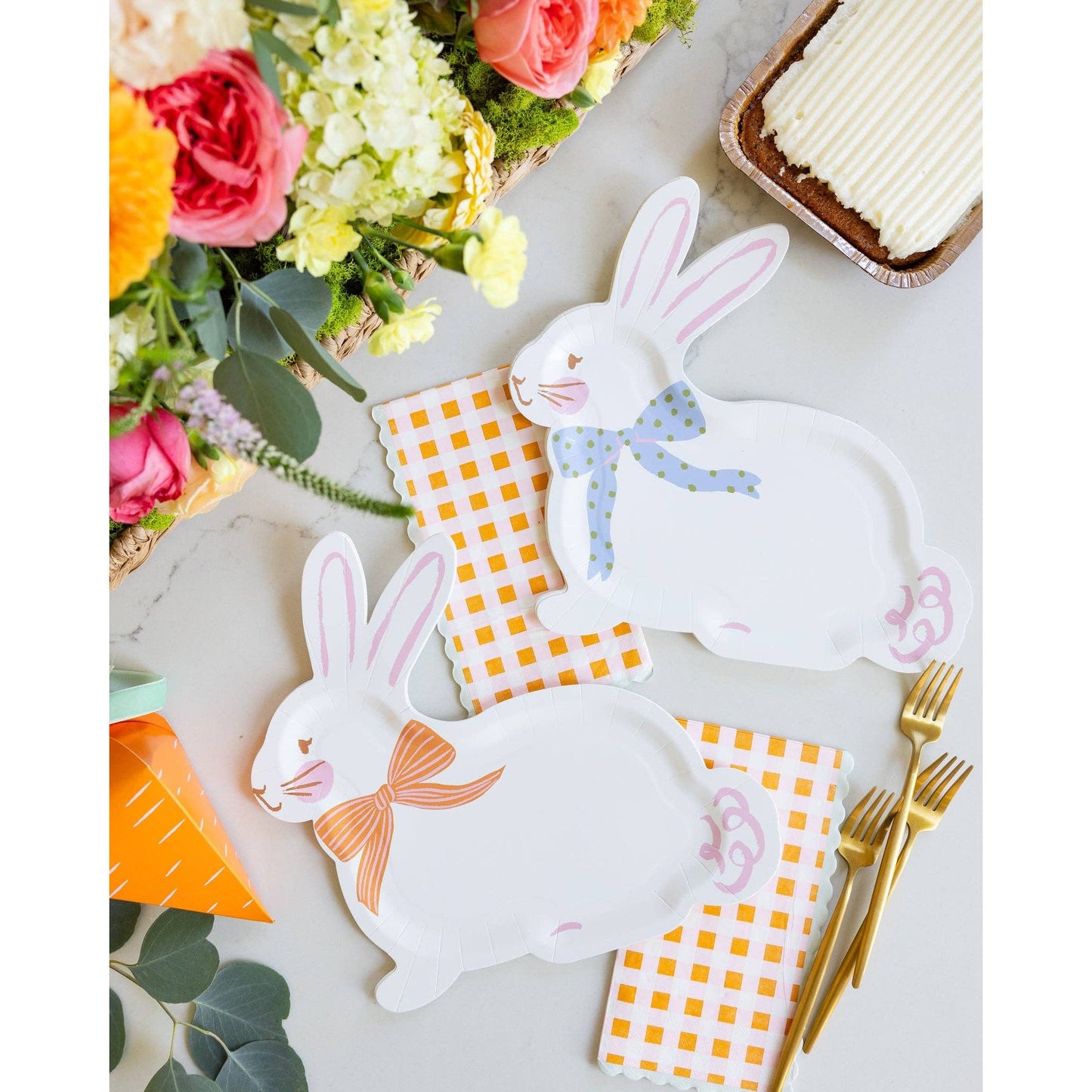 Carrot Patch Gingham Dinner Napkin