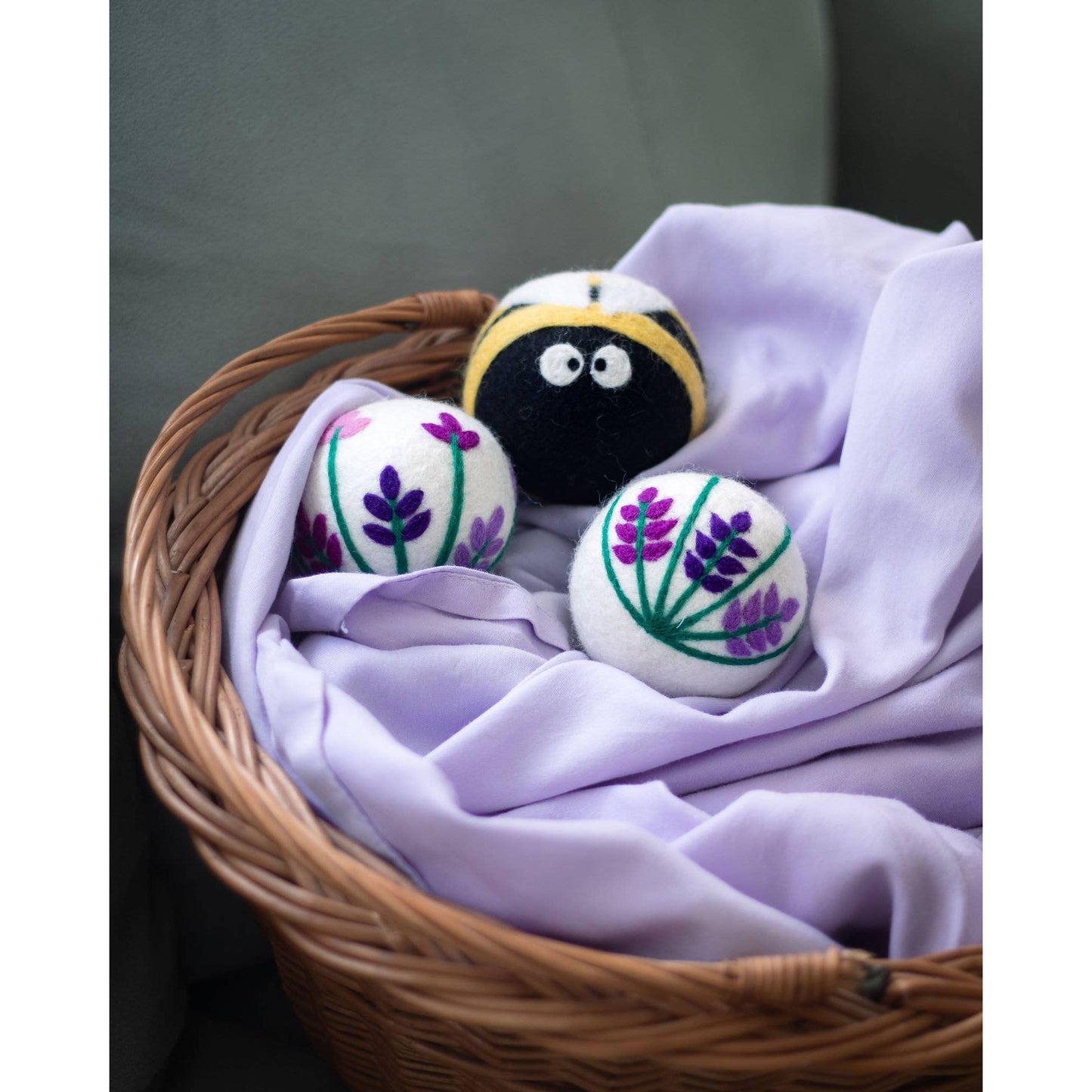 Lavender Fields Set of 3 Eco Dryer Balls - BEE