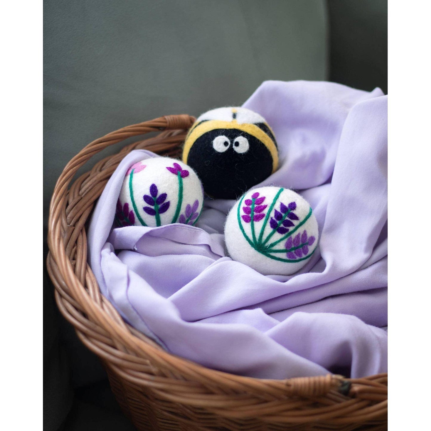 Lavender Fields Set of 3 Eco Dryer Balls - BEE