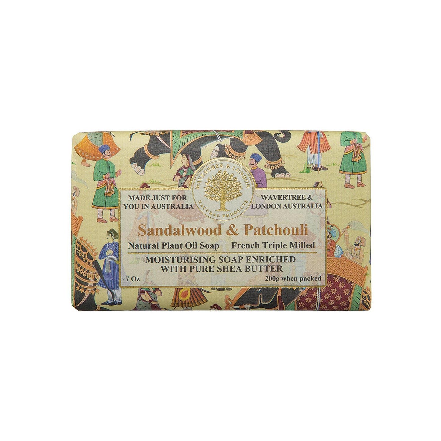 Wavertree & London Sandalwood & Patchouli Luxury Soap Bar