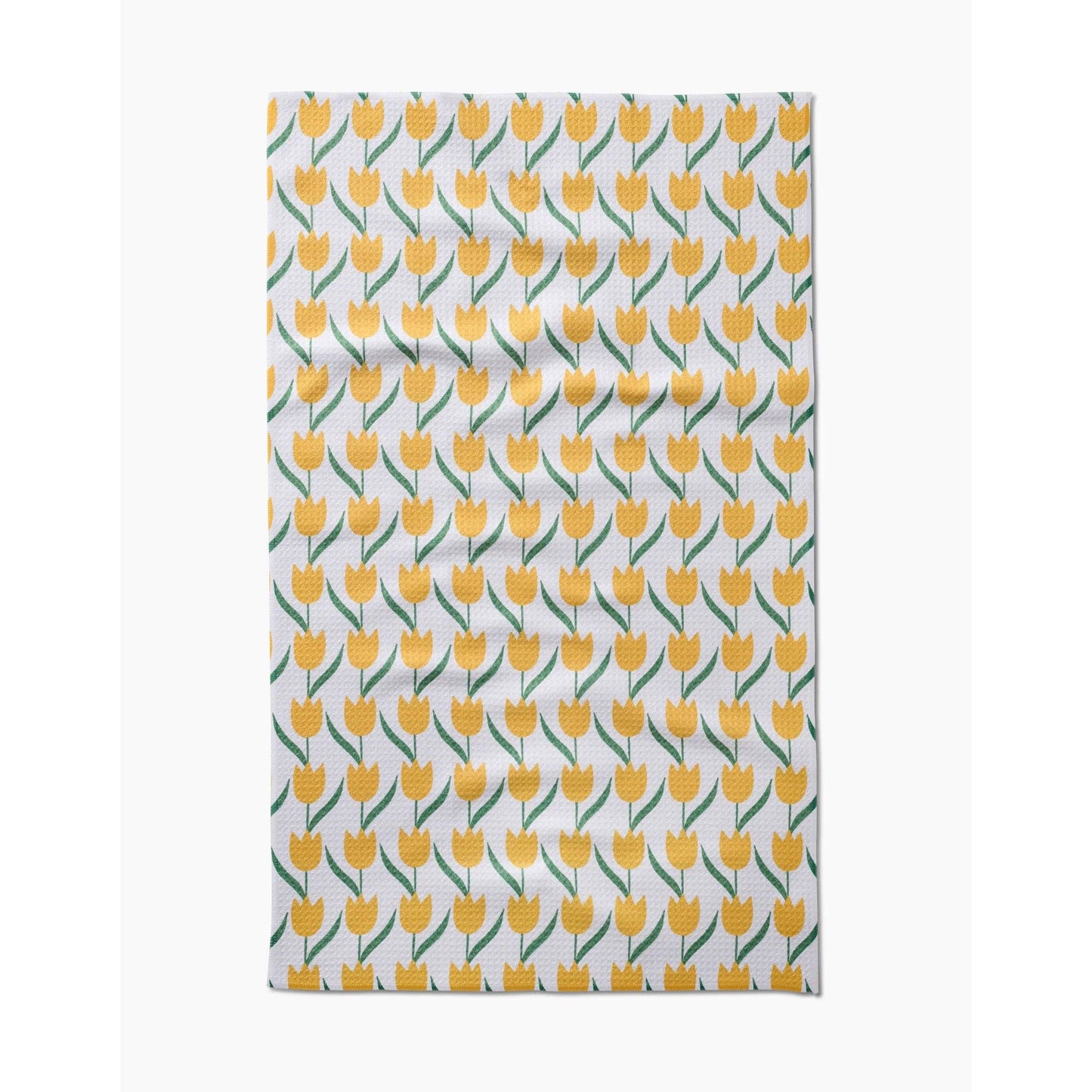 Tulip Flowers Geometry Tea Towel