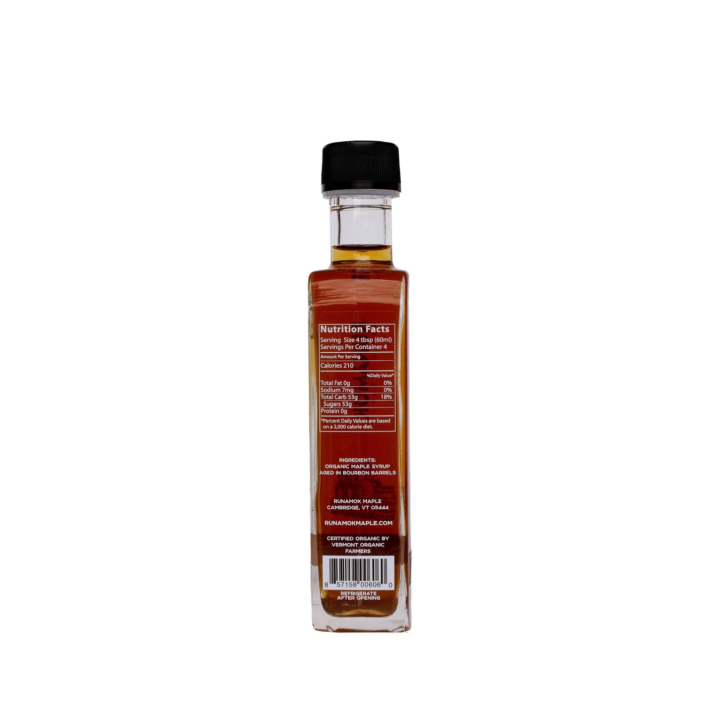 Bourbon Barrel-Aged Organic Vermont Maple Syrup