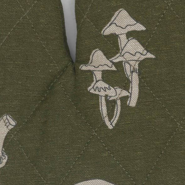 Oven Glove - Mushroom - Green
