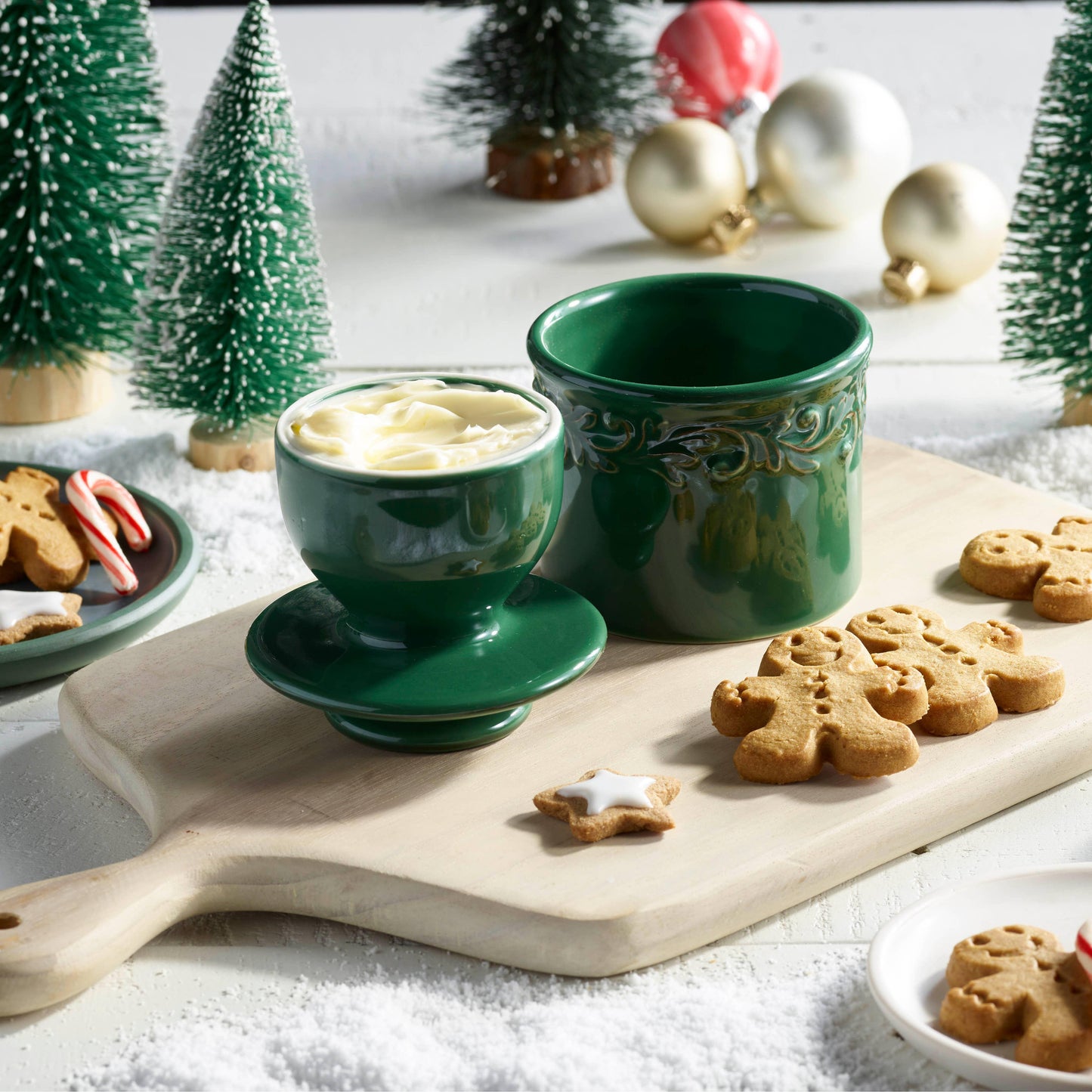 The Original Butter Bell® Crock - Antique Emerald