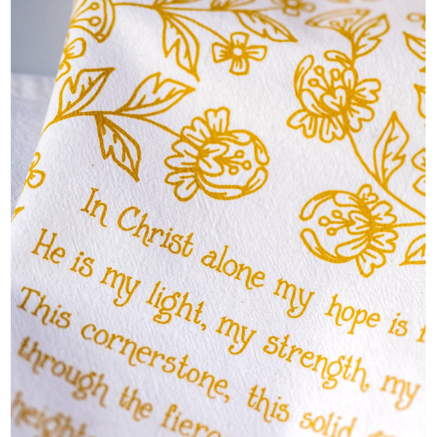 In Christ Alone Hymn Tea Towel – 24"x20"
