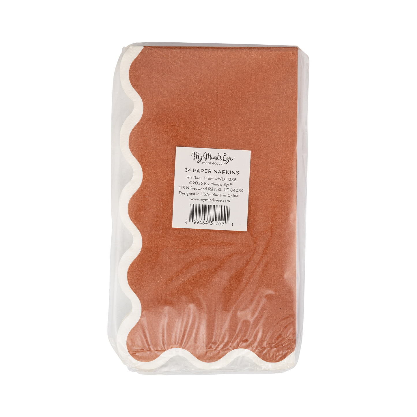 Rust Ric Rac Dinner Paper Napkins