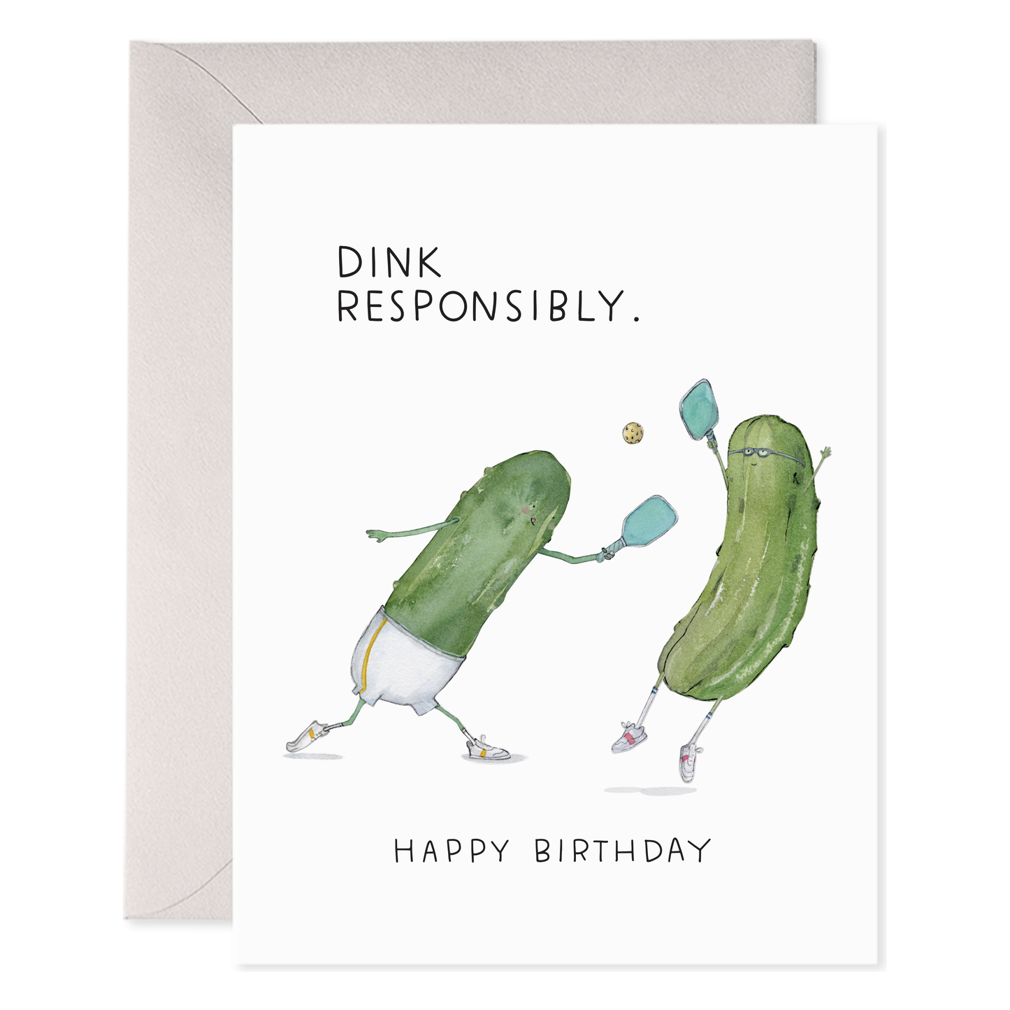 Pickleball Bday | Pickle Birthday Greeting Card