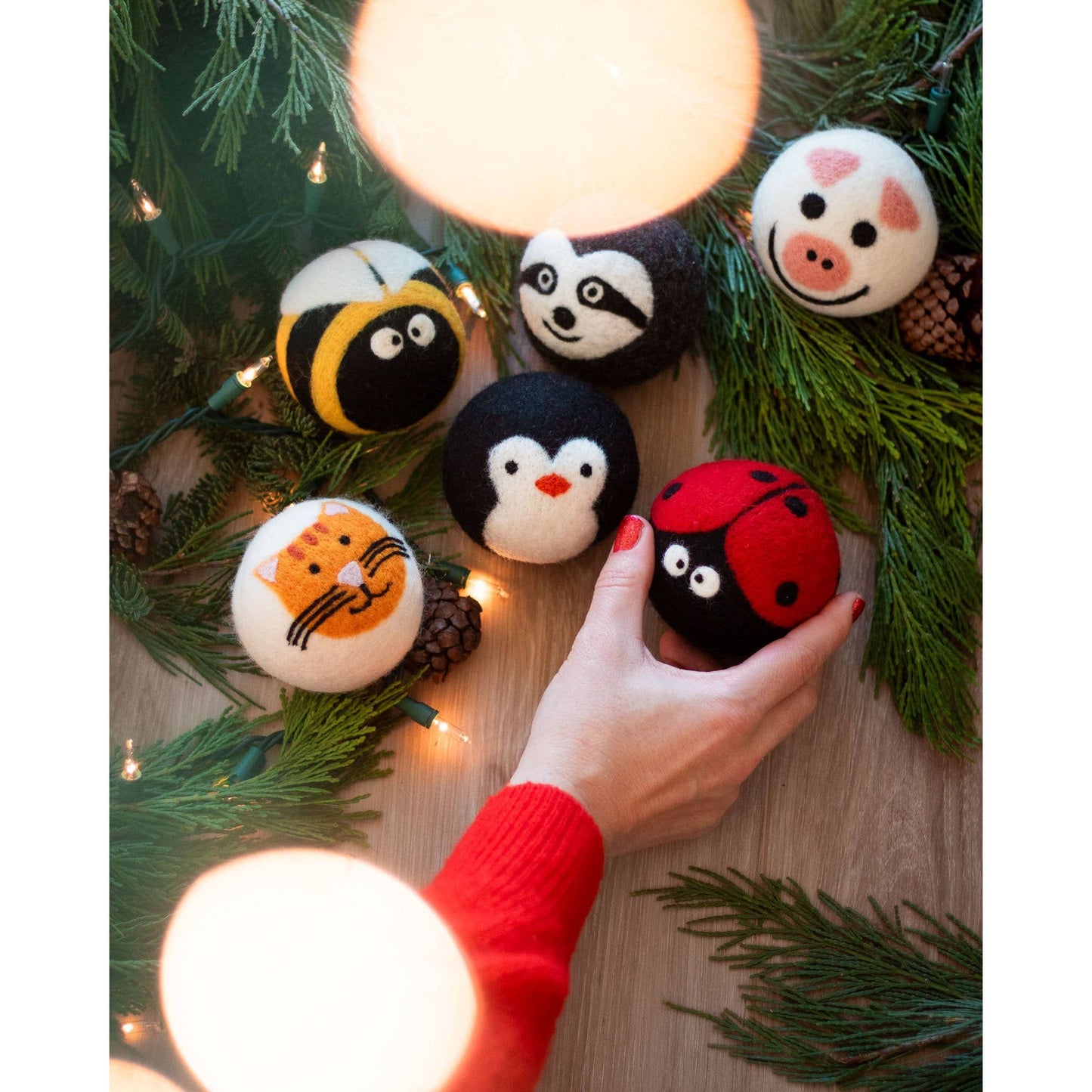 Critter Camp Eco Wool Dryer Balls - bee, pig, cat, sloth,...