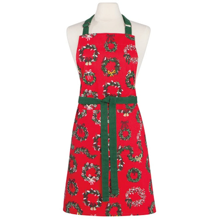 Wreaths Christmas Chef Apron
