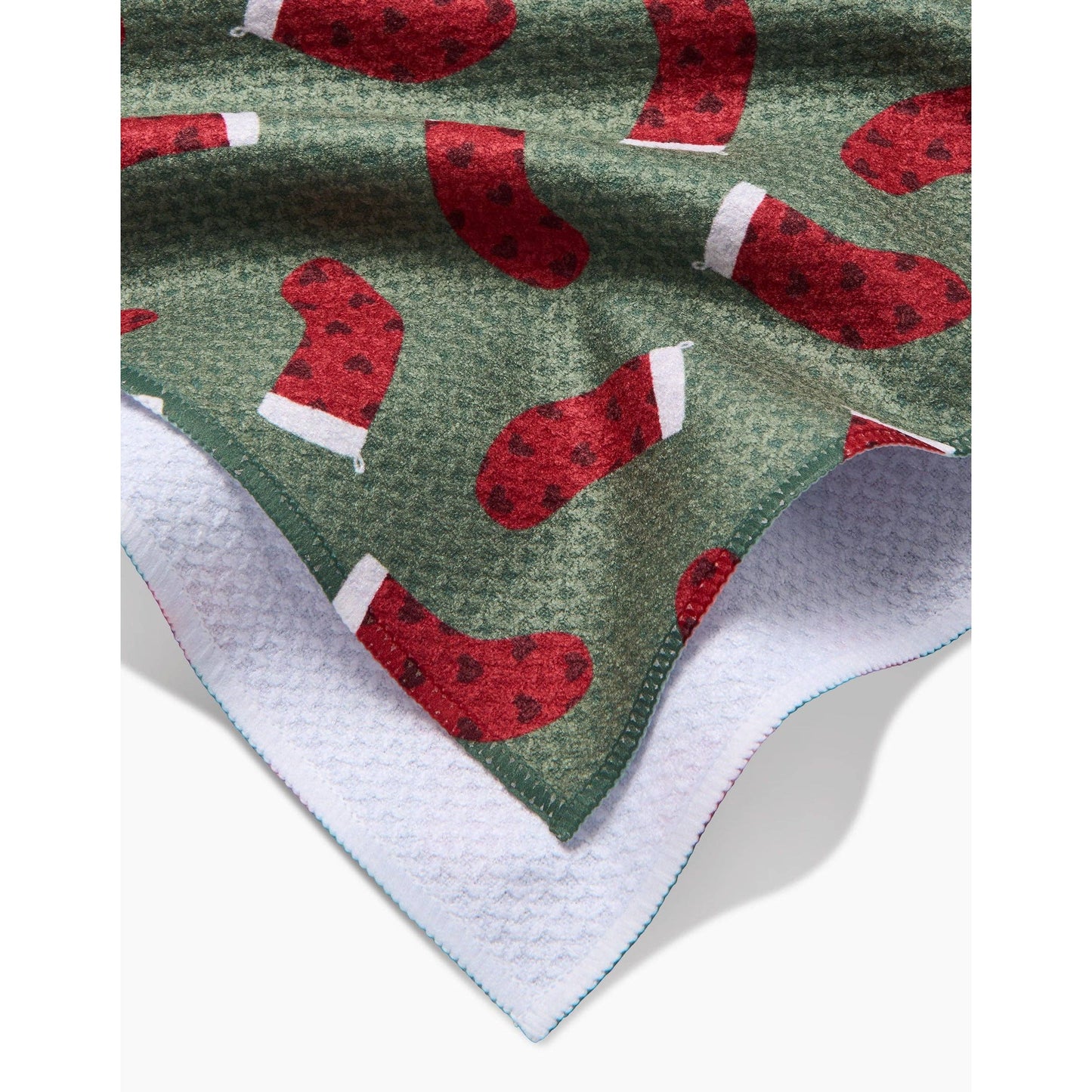 Heart Stockings Geometry Tea Towel