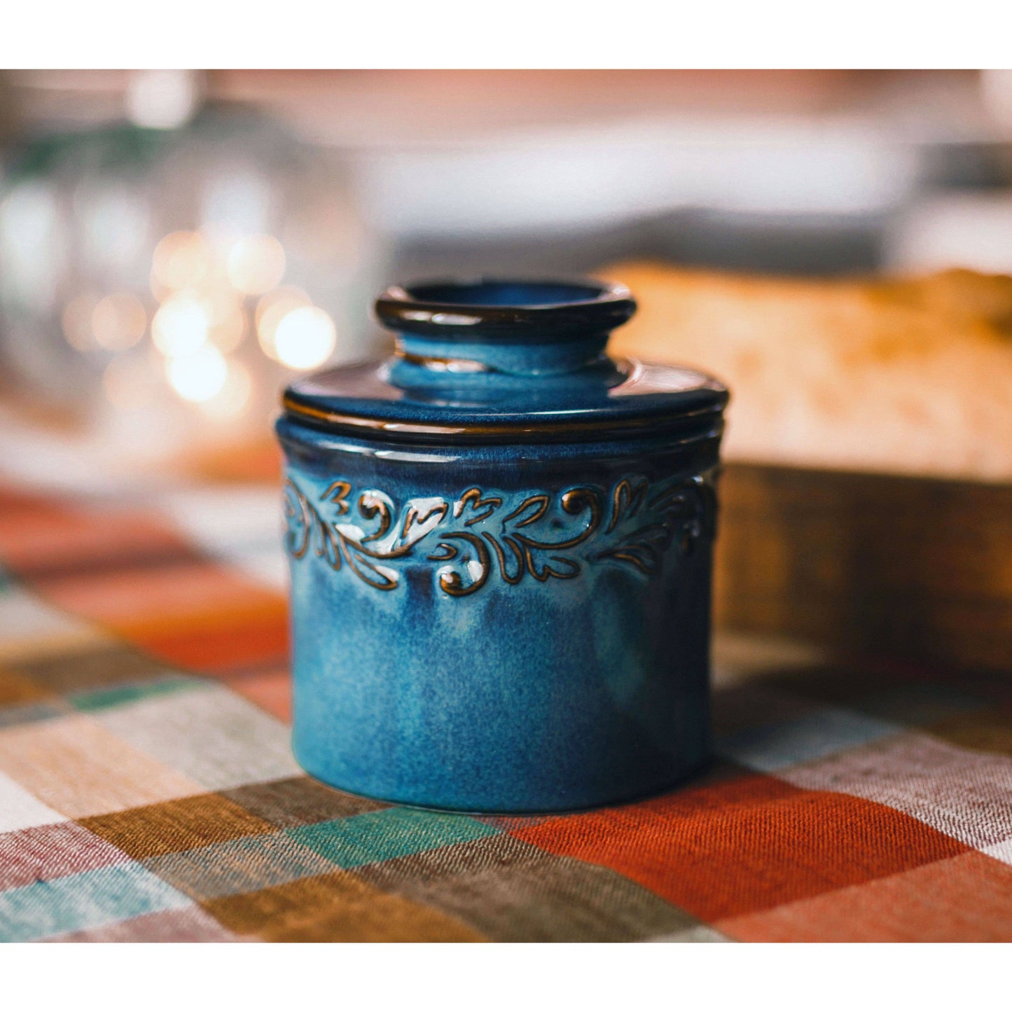 The Original Butter Bell® Crock - Antique Denim Blue