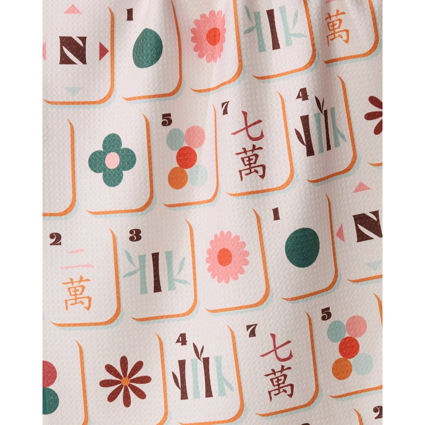 Cypress Tile Toss Geometry Tea Towel