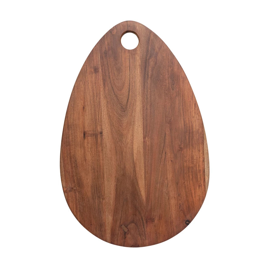 Acacia Wood Cheese/Cutting Board w/ Handle, Natural Cutting Boards Browns Kitchen