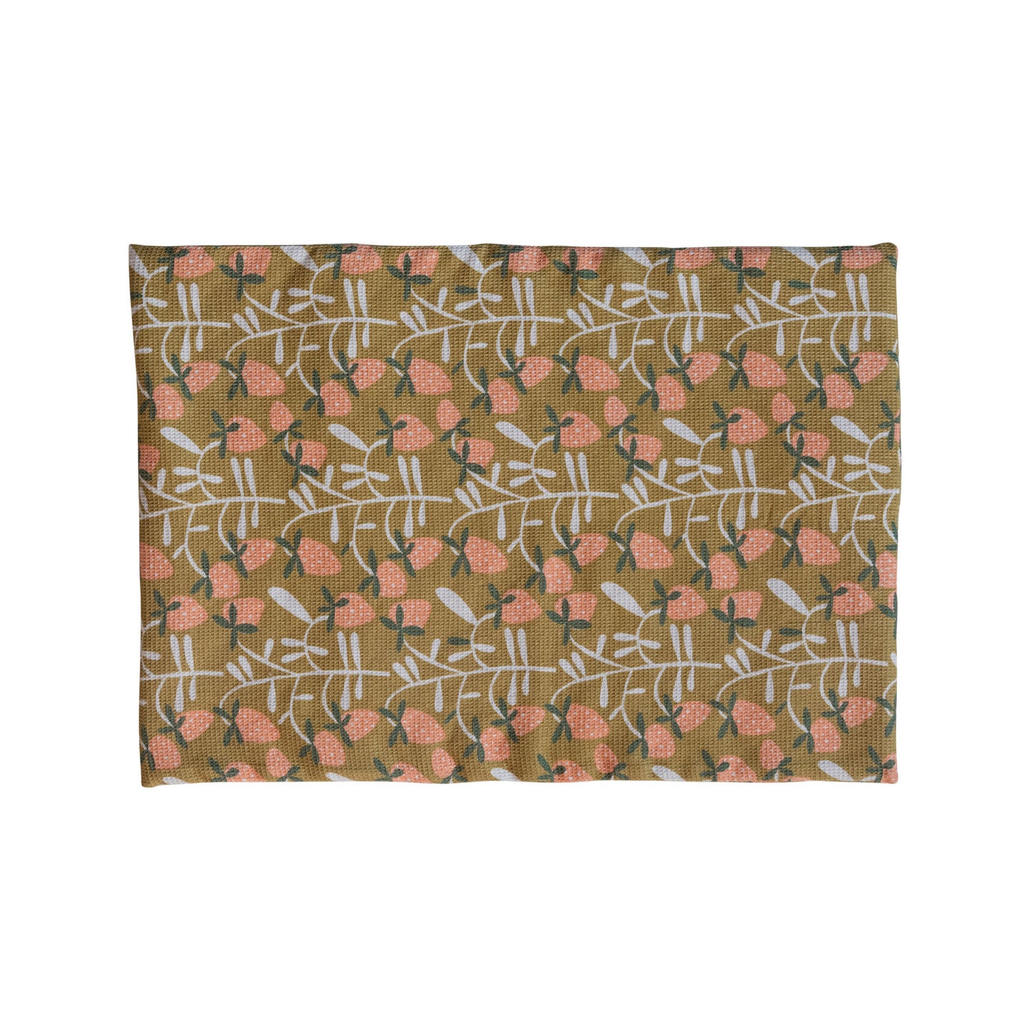 Cotton Printed Dish Drying Mat w/ Quilted Terry Cloth Insert ©