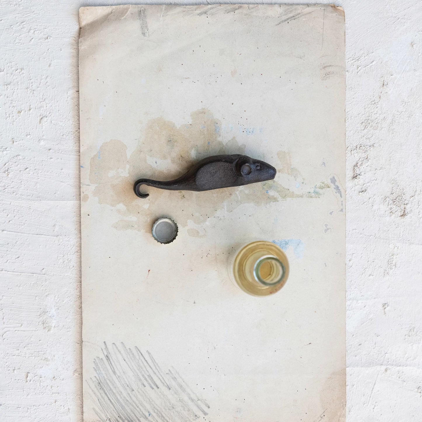 Cast Iron Mouse Shaped Bottle Opener