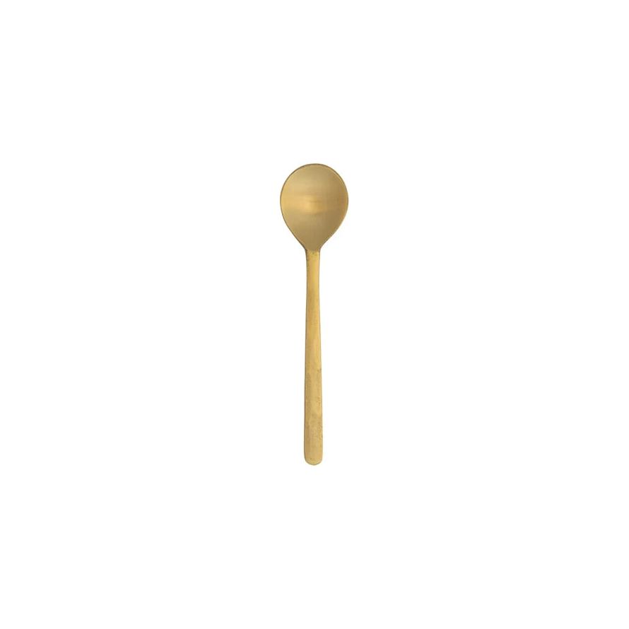 Brass Spoon With Textured Handle
