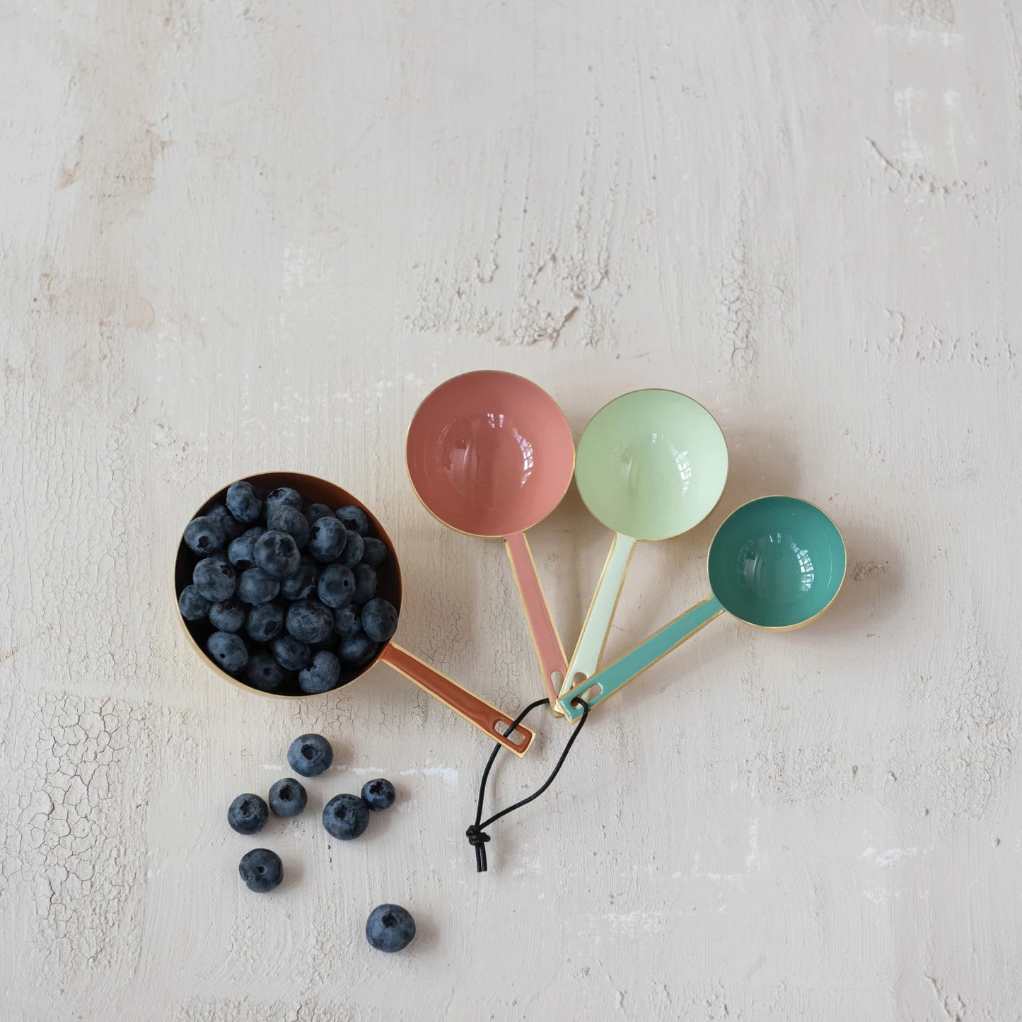 Pastel Enameled Measuring Cups, Set of 4