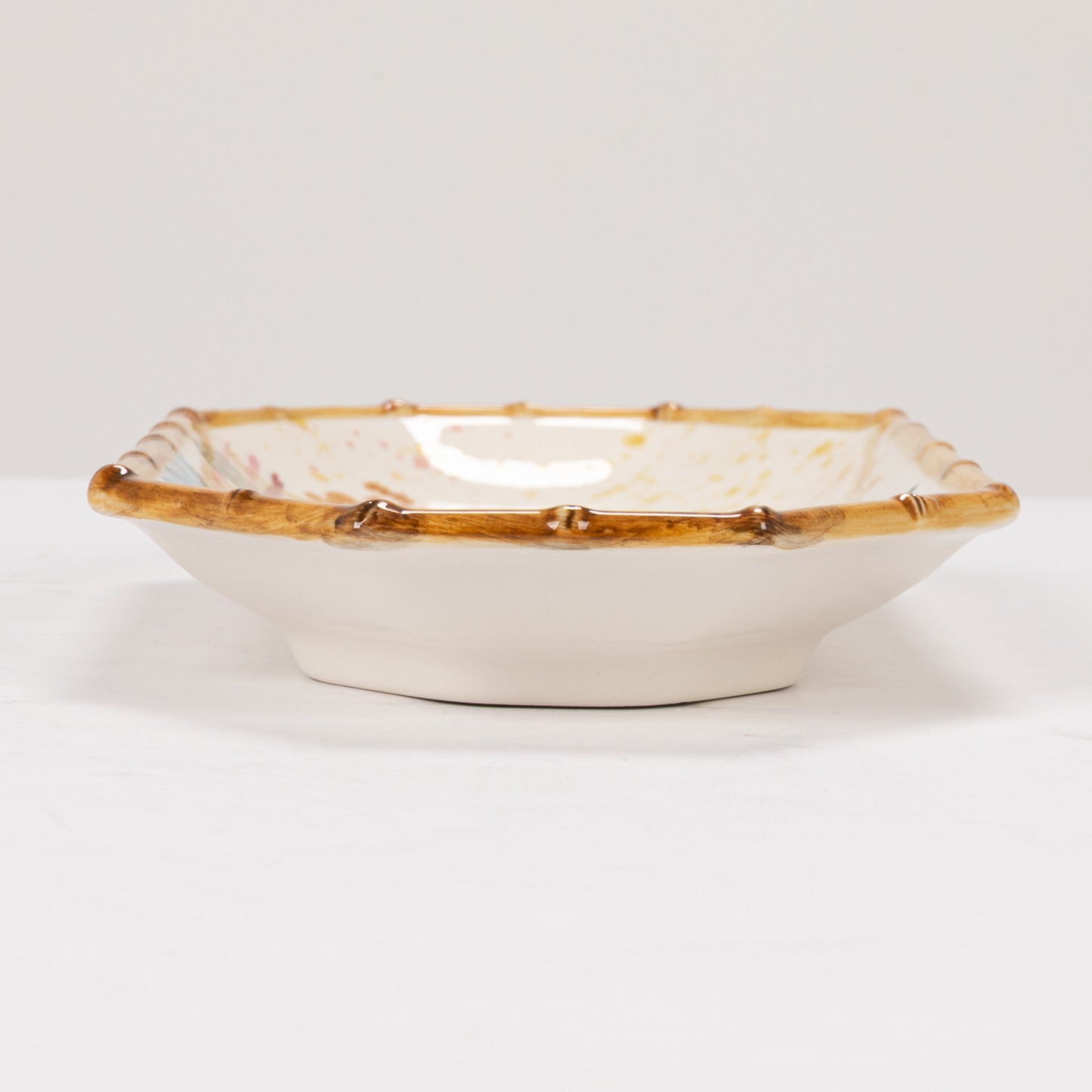 Octagon Stoneware Accent Plate