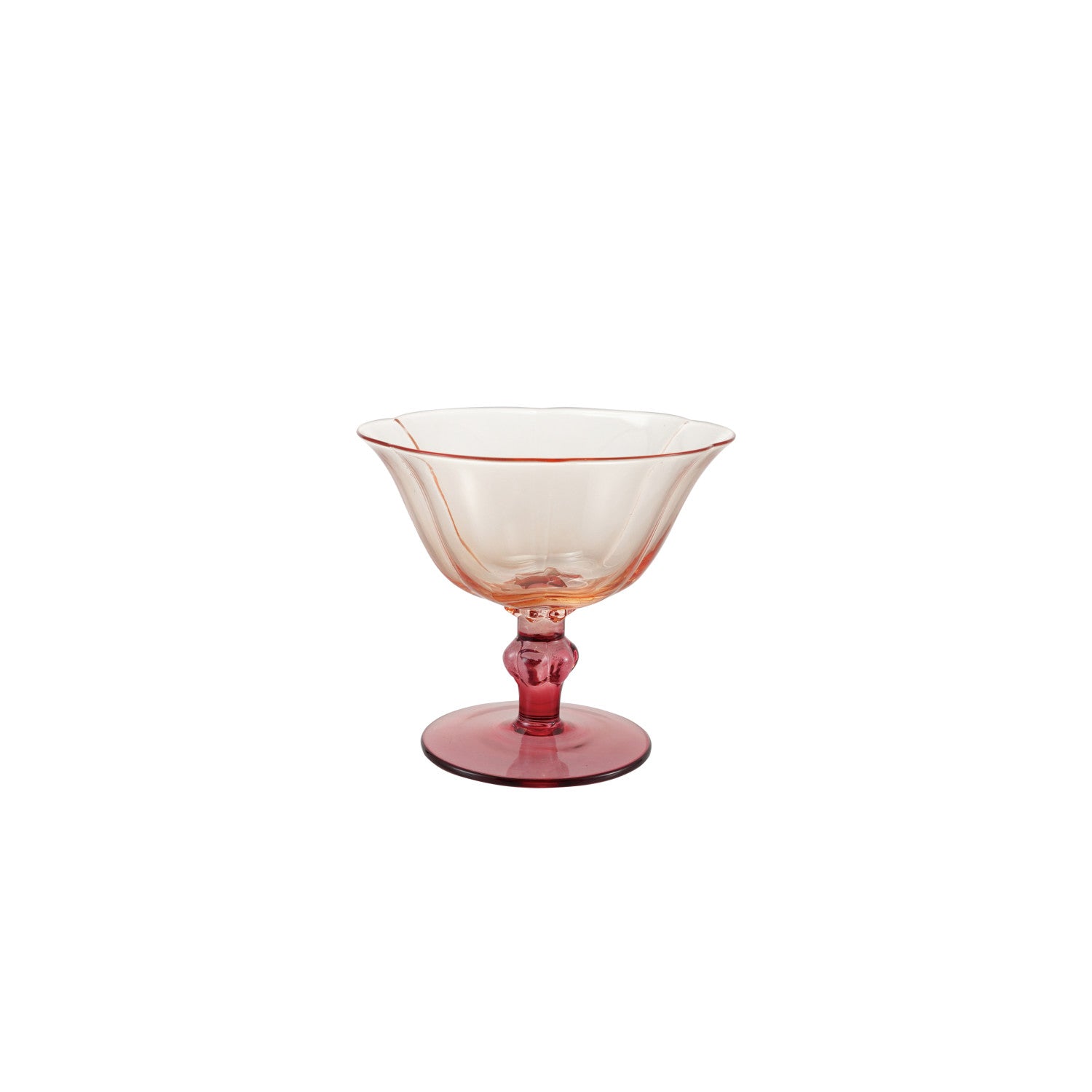 6 oz. Two-Tone Stemmed Wine Glass, Red & Blush Color – Browns Kitchen
