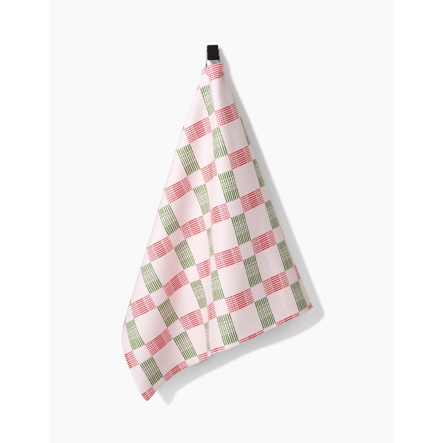 Be Merry Plaid Geometry Tea Towel