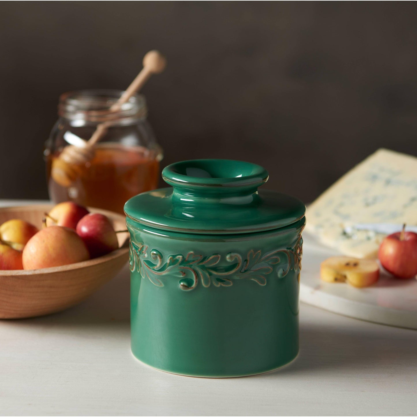 The Original Butter Bell® Crock - Antique Emerald