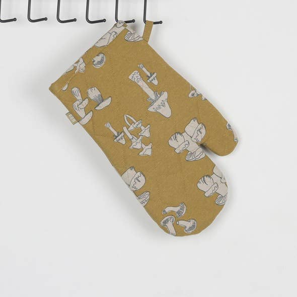Oven Glove - Mushroom - Yellow