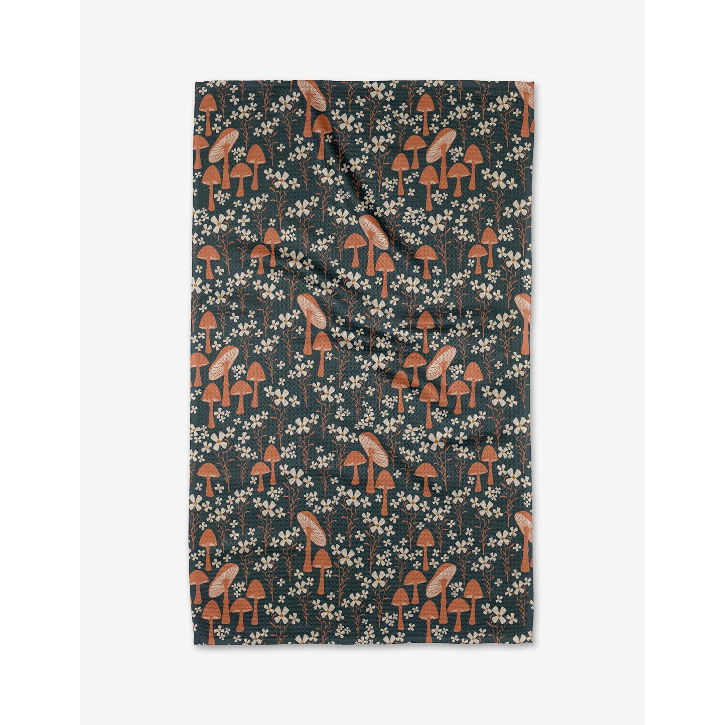Mushroom Grove Geometry Tea Towel