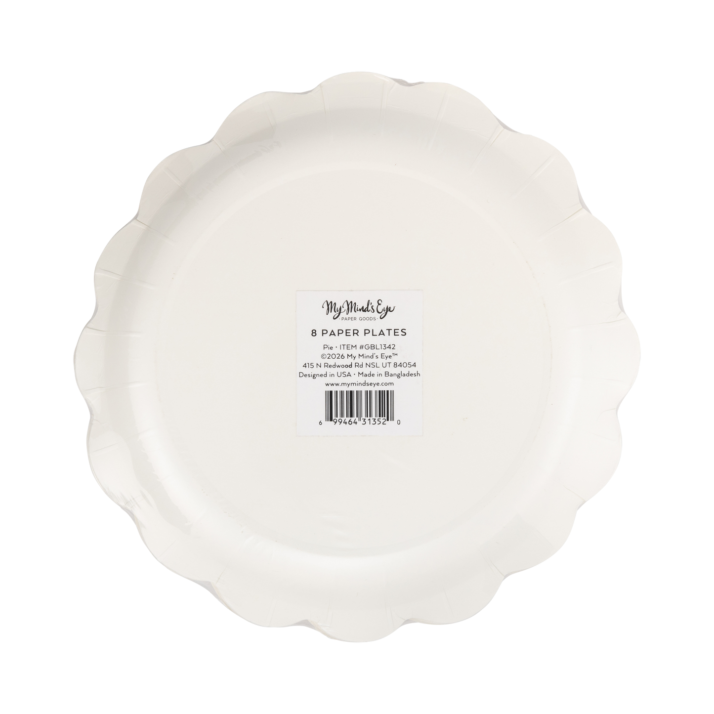 Pumpkin Pie Paper Plates