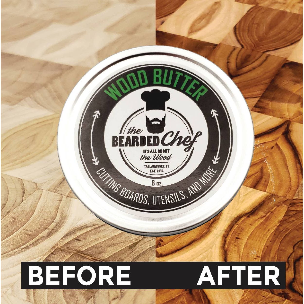 The Bearded Chef Wood Butter 8 Ounces