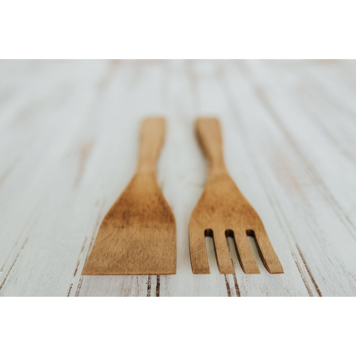 Beech - Light Walnut Finish - 12" Servers - Bee's Oil Finish