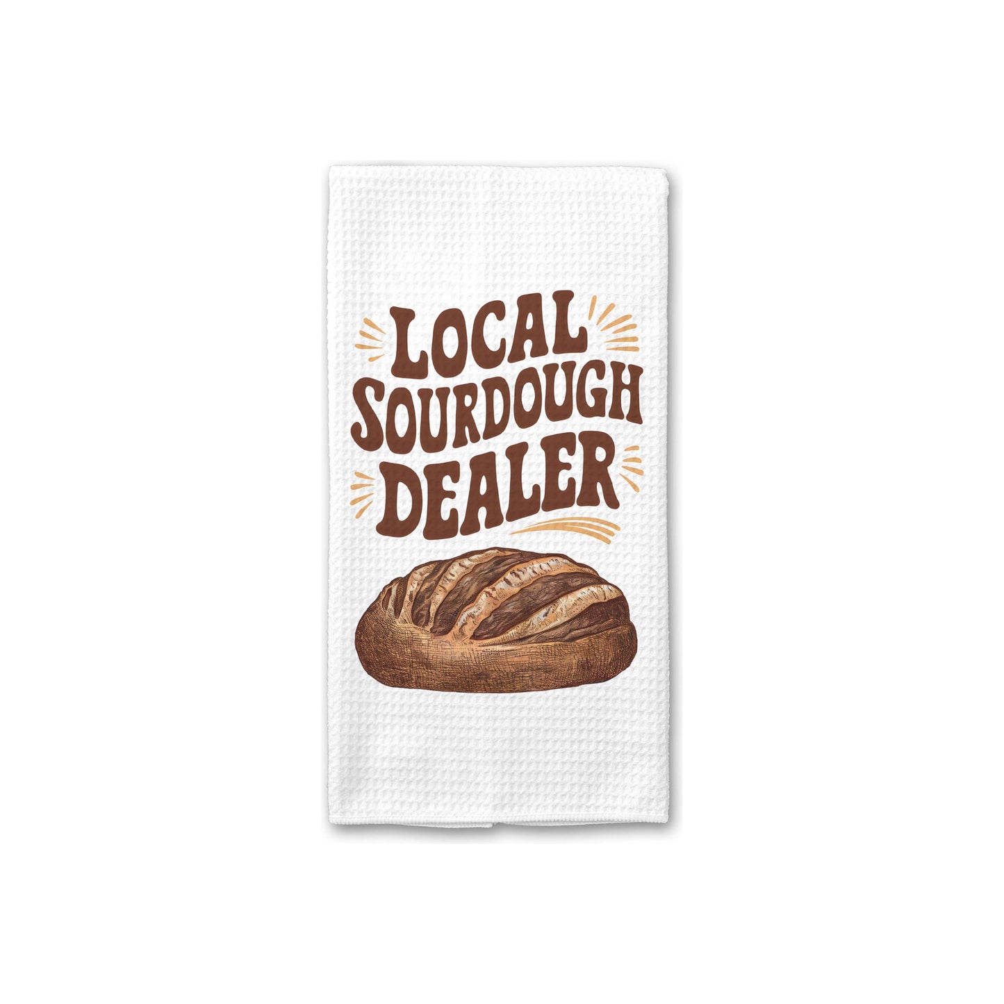 Sourdough Local Dealer Baker Dish Towel, Bread Baking Decor