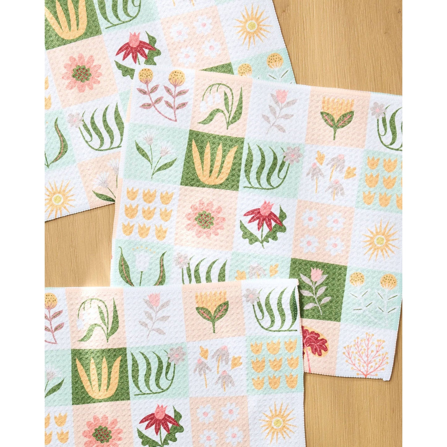 Patchwork Garden Dishcloth Set