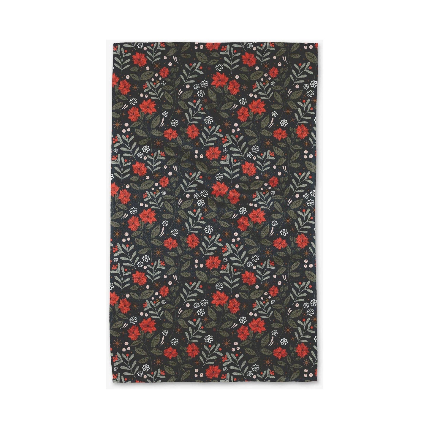 Holiday Floral Tea Towel