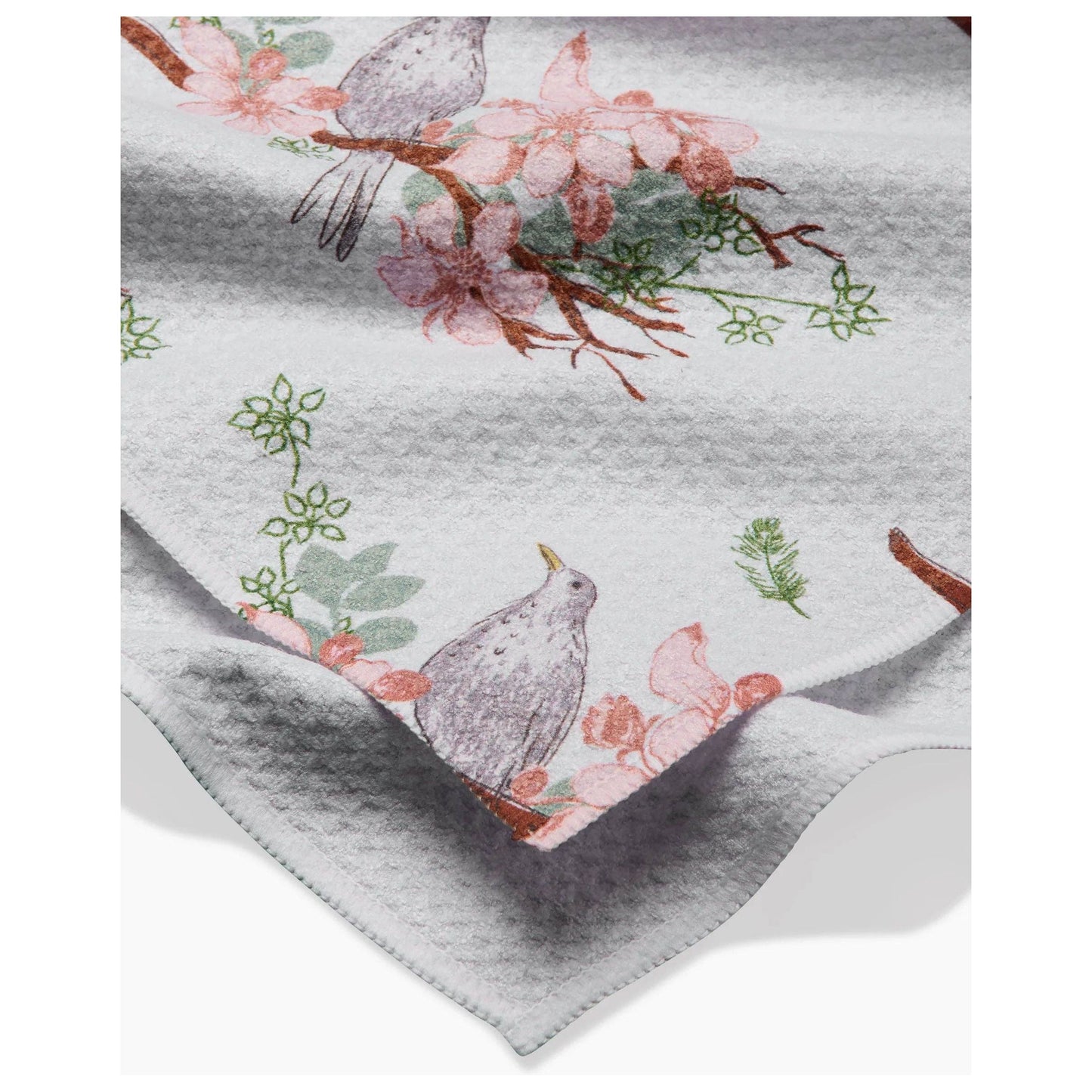 Blackbird and Blossom Tea Towel