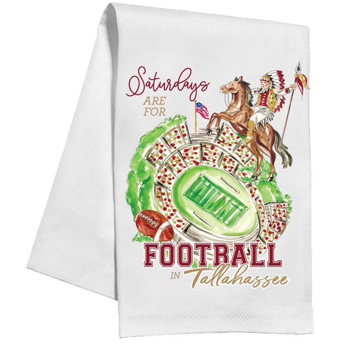 Saturdays are for Football in Tallahassee Kitchen Towel