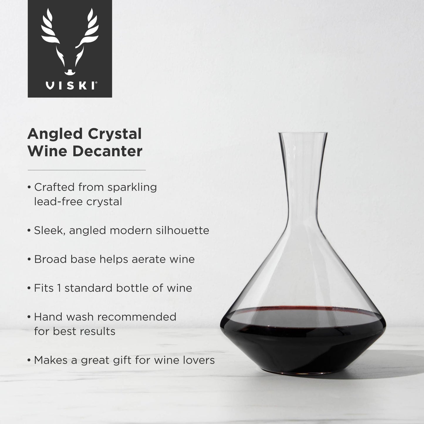 Raye™ Angled Crystal Wine Decanter