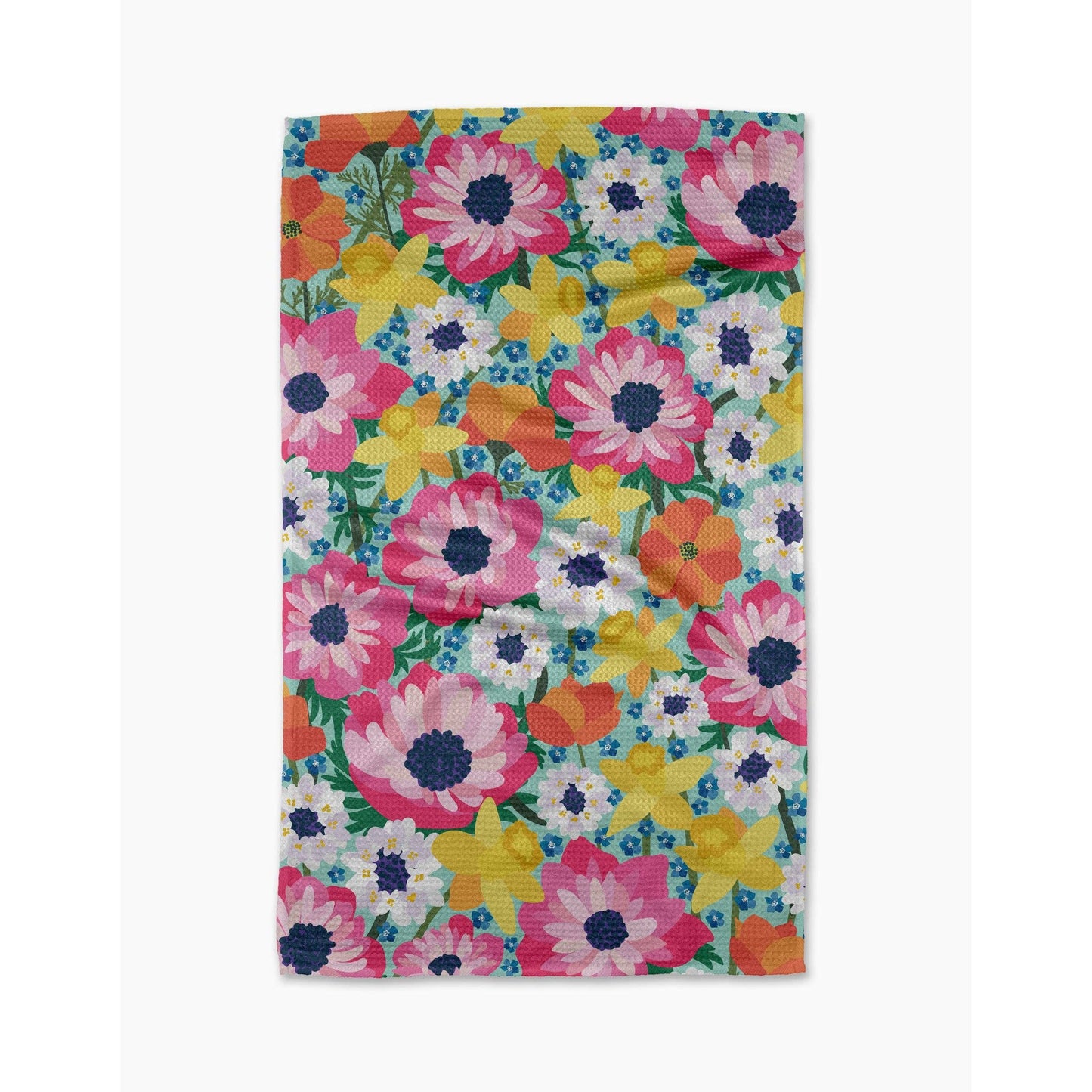 Spring Meadow Geometry Tea Towel