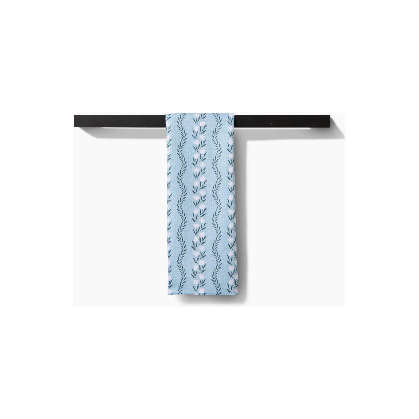 Vintage Floral Stripe Tea Towel