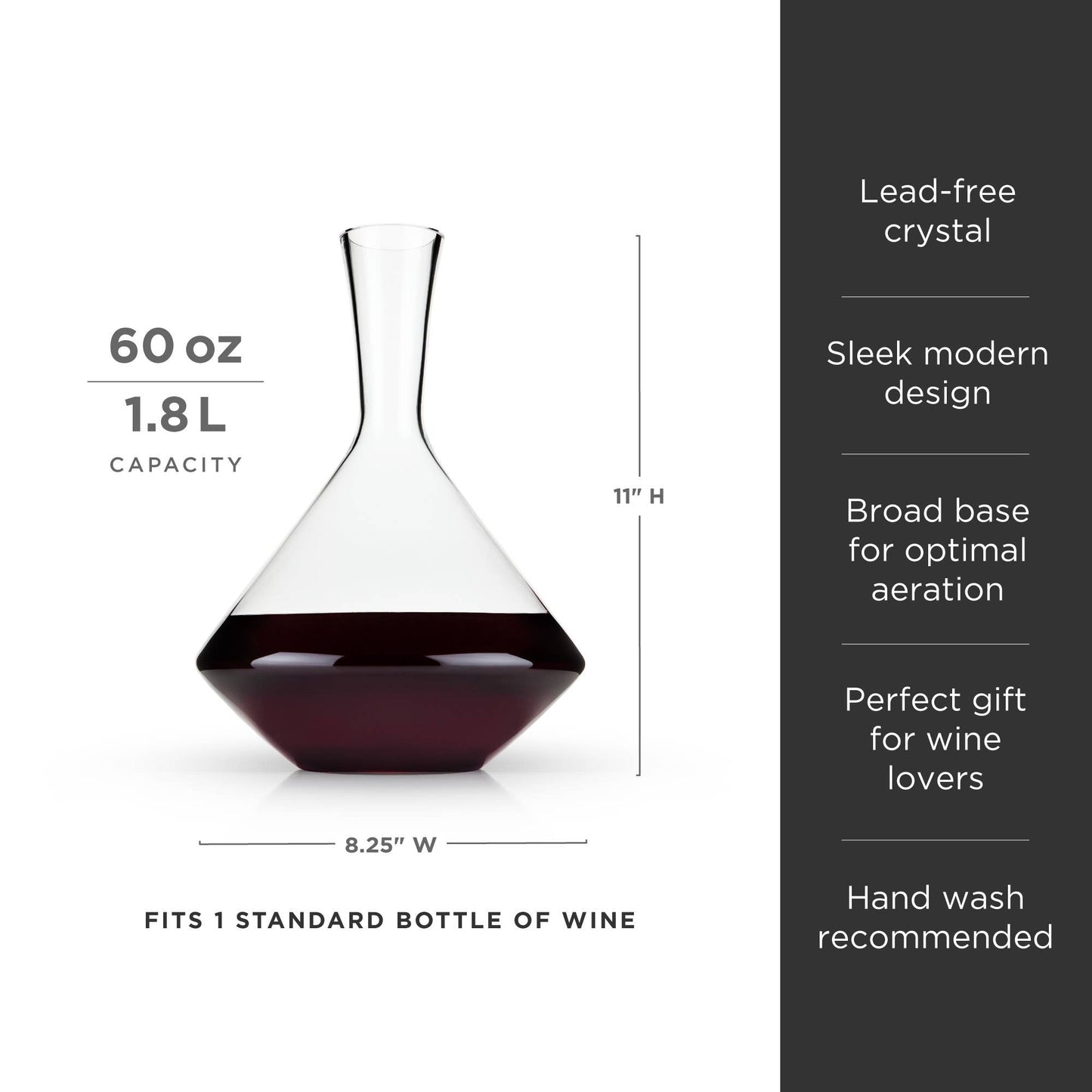 Raye™ Angled Crystal Wine Decanter