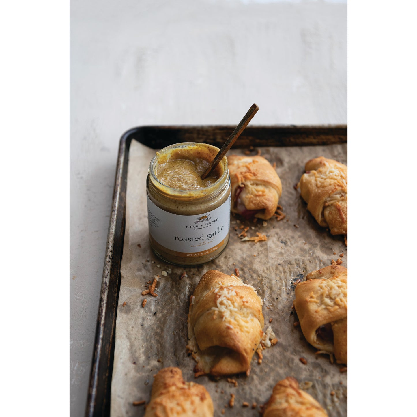 Finch + Fennel Roasted Garlic Mustard, 9 oz