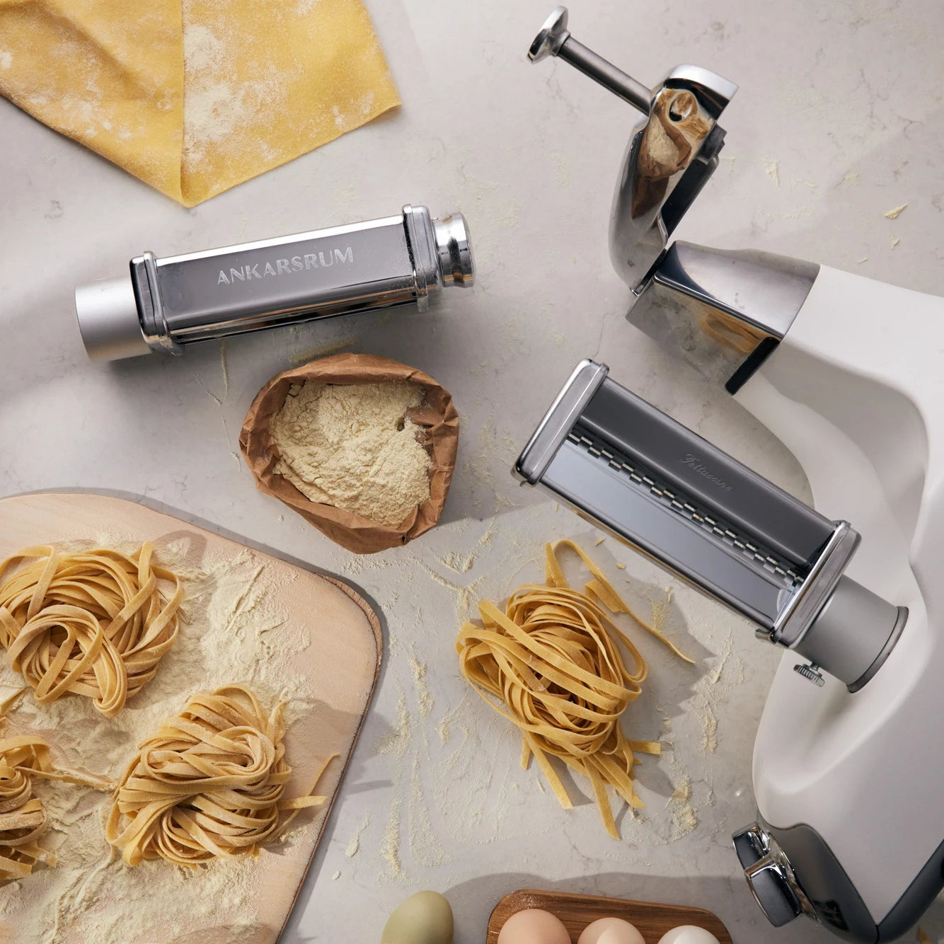 Ankarsrum Pasta Roller & Cutter Bundle