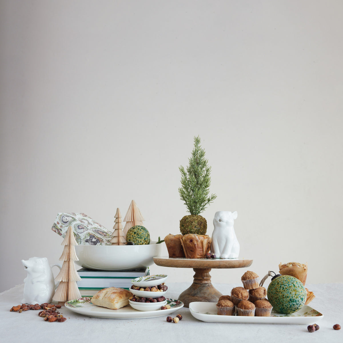 Woodland Holiday Serving Bowl