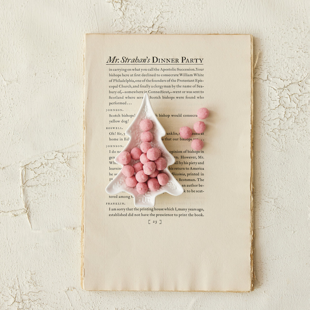 Ceramic Tree Shaped Dish, White