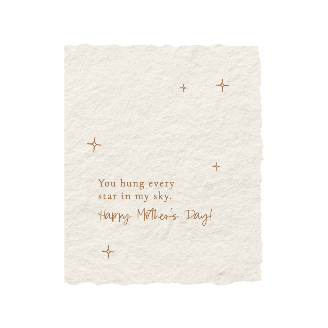 You hung every star in my sky | Mother's Day Card